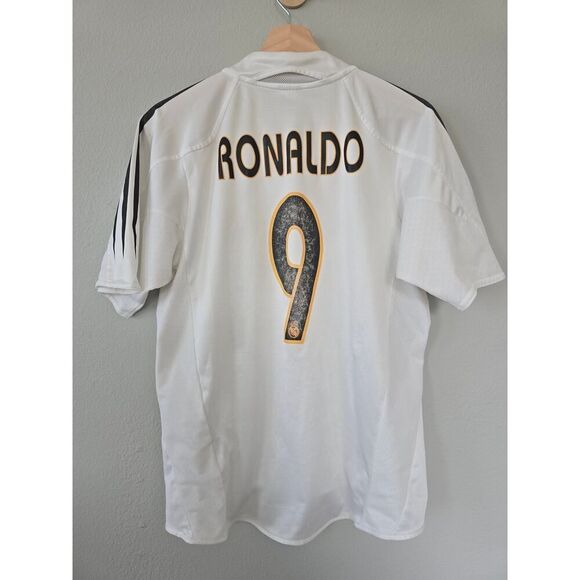 Real Madrid 2004/05 Ronaldo #9 Jersey Adidas Sz S Vintage LFP OG Y2K Streetwear - Picture 5 of 10